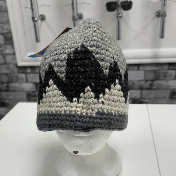 Gray and Black Crochet Beanie - Picture 1 of 1